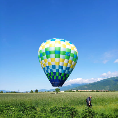 Panoramic balloon ascent over the Belogradchik rocks