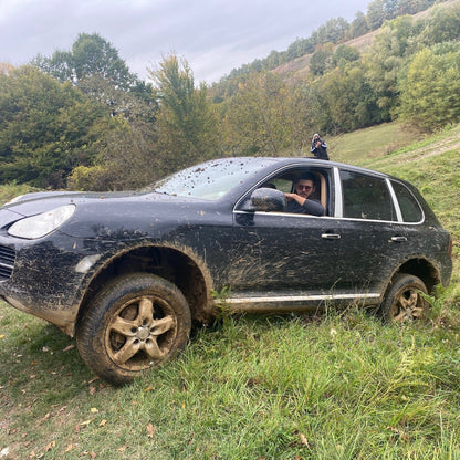 Exclusive off-road adventure with Porsche Cayenne jeep. Veliko Tarnovo