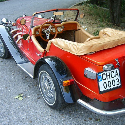 Tour with a vintage car in Sliven and the area with a bottle of wine and a photo shoot