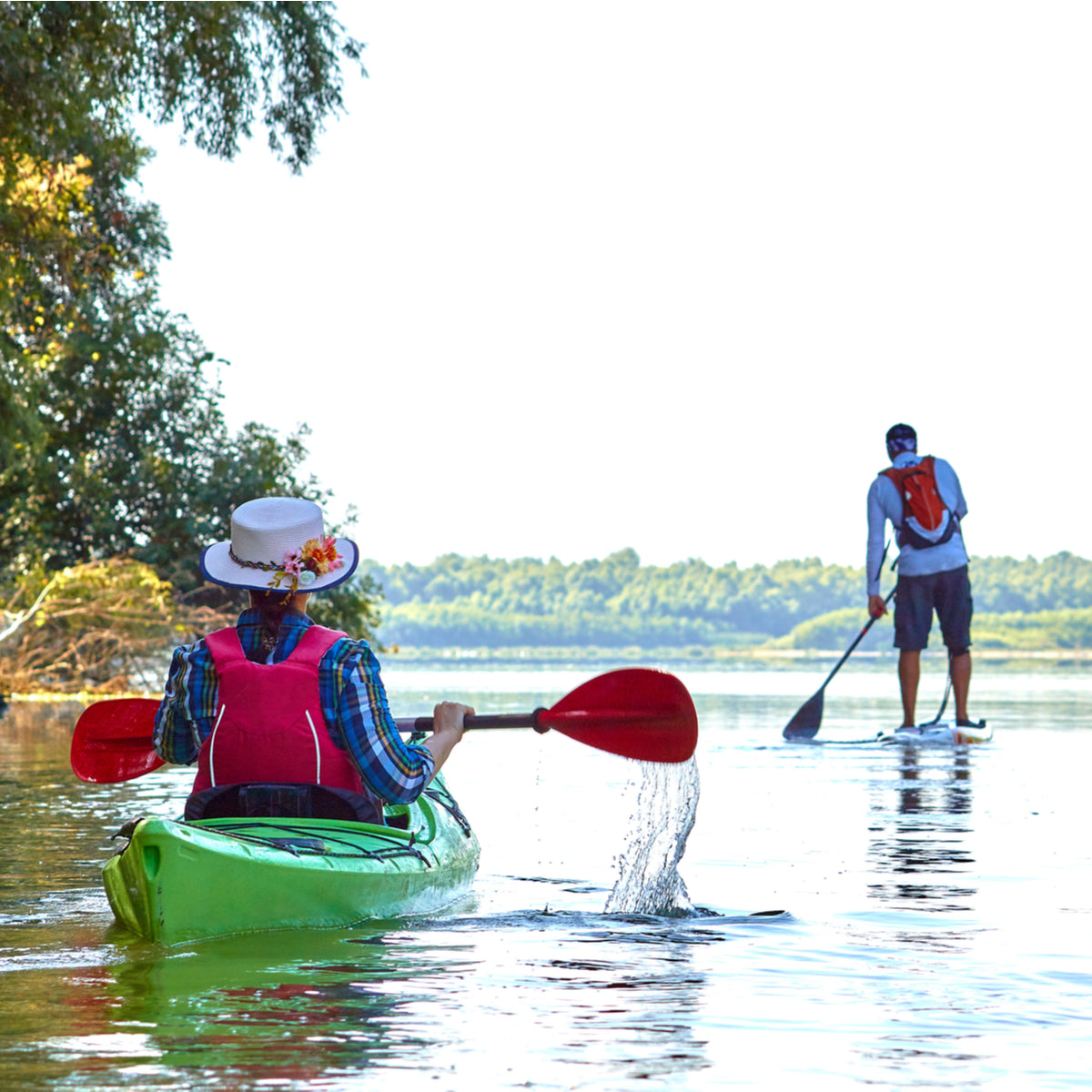 Sea tour by kayak or paddle board for two