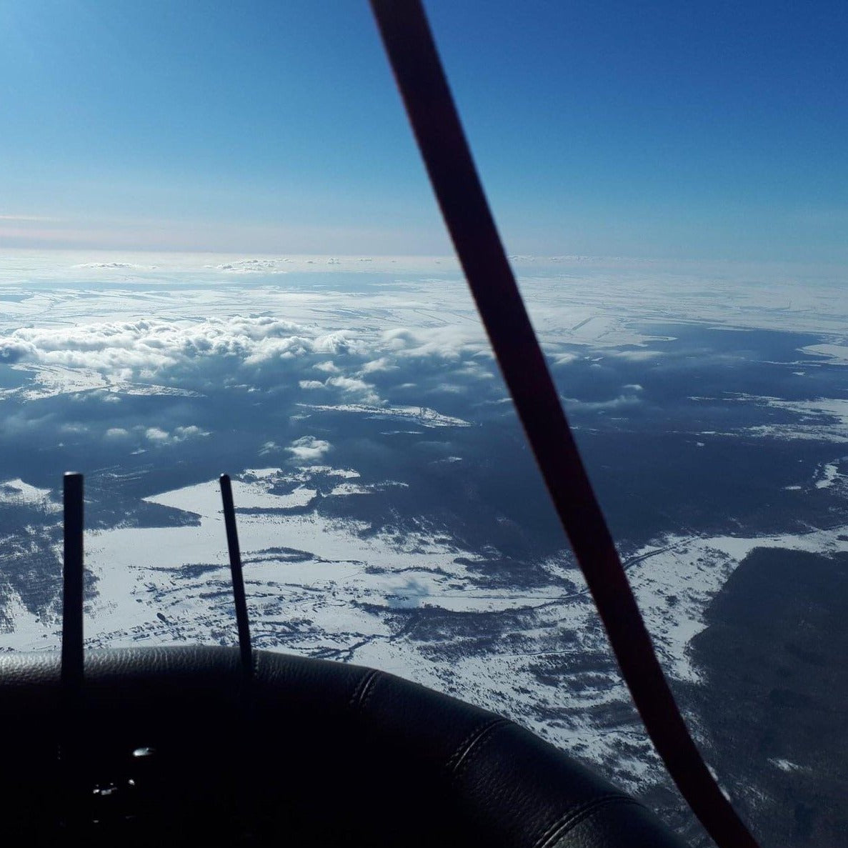 Panoramic balloon ascent and HD camera shooting